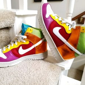 Metallic Rainbow Nike Dunks 6.0 Premium High-Tops